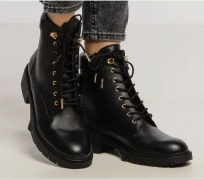 COACH Leather Women’s Combat Boots Black Size 8 - Image 1 of 4