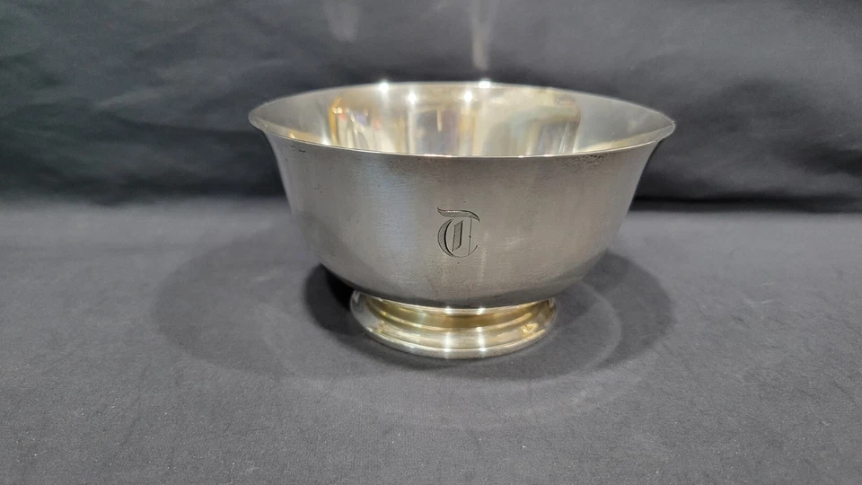 Vintage Watson Company Sterling Revere Exemplar Monogramed Bowl, 4 3/8", 131.7 g - Image 1 of 4