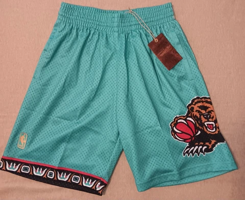 Mitchell & Ness NBA Road Grizzlies 96 97 Swingman Teal Shorts Mens Size Sm Cover