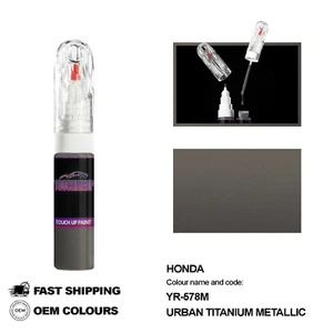FOR HONDA URBAN TITANIUM YR-578M Touch Up Paint Pen Brush Fix Kit Scratch Chip - Picture 1 of 8