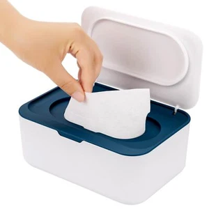 Baby Wipes Dispenser Tissue Holder Box Bathroom Wipes Case with Lids - Picture 1 of 7