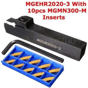 10 piezas MGMN300-M inserto de carburo + MGEHR2020-3 herramienta de giro soporte de separación - Imagen 1 de 7