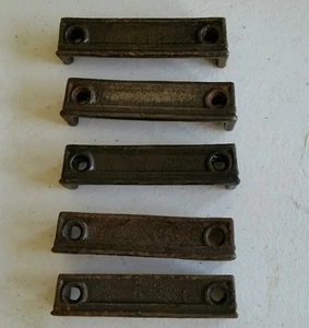 Set of 5 of 3 inch Cast Iron Door Rim Lock Keeper Catch Strike Plate (#2c2) - Picture 1 of 5