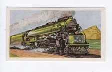 Tea Transport Trade Card 1961. Union Pacific Railroad Steam Engine