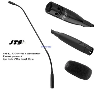 JTS GM-5218 Microfono a condensatore Electret gooseneck Collo d'Oca Lungh 60cm - Foto 1 di 5