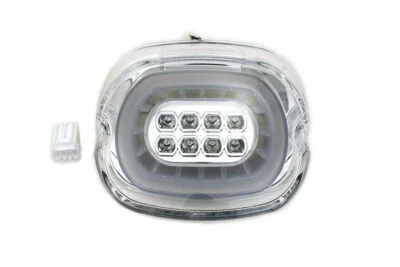 Lay Down LED Tail Lamp Clear for Harley Davidson by V-Twin - Image 1 of 2