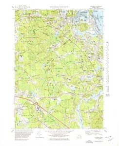 Cohasset, MA - 1974 USGS Topographic Map – Premium Matte Print – Historic Mass - Picture 1 of 1