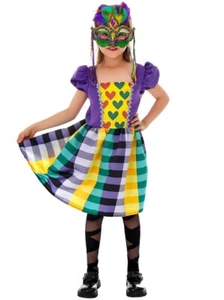 Kids Girls Cosplay Carnival Costume Fancy Dress Party Dresses Mask Set Halloween - Picture 1 of 12