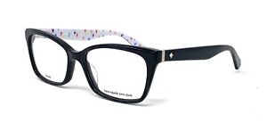 KATE SPADE Jeri 6ZL Black Multi Color Women's Cat Eye Eyeglasses Full Rim 54mm