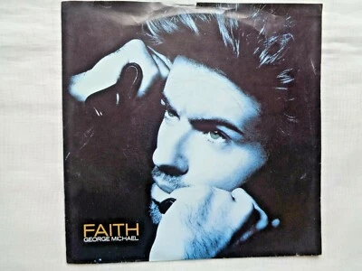 George Michael: Faith b/w Hand To Mouth 1987 CBS Vlado Carrollton 1B/1A Press NM Foto 1 de 4