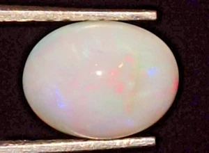 0.80 cts Ethiopian Welo Fire Opal 8 x 6 mm Cabochon Natural Gemstone *ocn738 - Picture 1 of 10