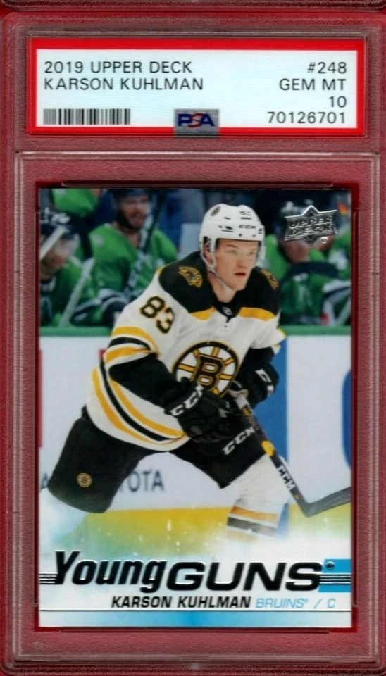 2019-20 UPPER DECK KARSON KUHLMAN YOUNG GUNS ROOKIE #248 PSA 10 RC UD YG - Image 1 of 1