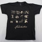 T-shirt ATS Italia grand noir Léonard de Vinci diagrammes graphiques science hommes