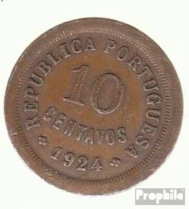 Portugal km-no. 573 1924 very fine Bronze 1924 10 Centavos Liberty - Picture 1 of 1
