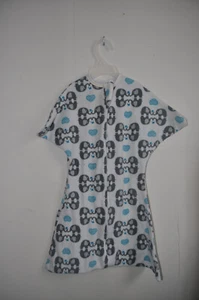 Sleeping Baby Zipadee Zip Fleece Swaddle Transition Small 3-6 months Elephants - Picture 1 of 6