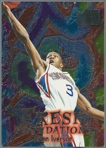 1996-97 Fleer Metal Fresh Foundations Allen Iverson Rookie Card #236 - Bild 1 von 2