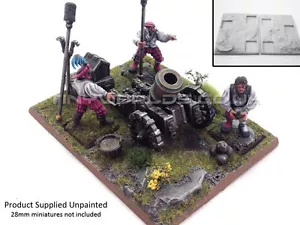 Resin Artillery Movement Tray Base Unpainted - Cannon Mortar - Warhammer Empire - Picture 1 of 1