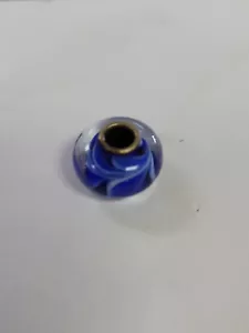 PERLINA CHARM VETRO DI MURANO BLU - Foto 1 di 2