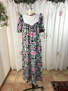 De colección Años 80 Liberty House Naturally Petite Honolulu Hawaii MuuMuu 100% Poliéster 4/6 - Imagen 1 de 9