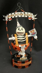 WEIHNACHTEN HALLOWEEN ORNAMENT: Glitterville BONE ZO THE CLOWN neuwertig nicht mehr produziert 2005 - Bild 1 von 3