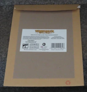 Games Workshop Warhammer The Old World High Elf Realms Transfer Sheet Elfen Neu - Bild 1 von 3