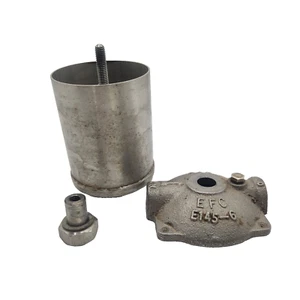 Industrial Stainless Steel Refinery Filter Housing EFC E145-6 3.5" x 4.5" GUC! - Picture 1 of 12