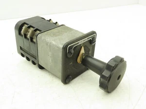 General Electric 10AA008 SBM Switch Rotary Control 3 Position Ammeter Transfer - Picture 1 of 9