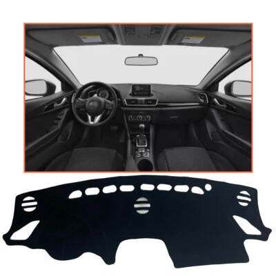 For Mazda 3 2014-2018 Black Car Dash Cover Mat Dashboard Pad Shade Protective - Image 1 of 4