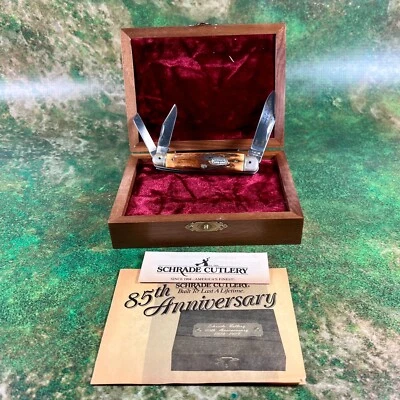 Schrade 1989 EE. UU. 85 aniversario Whittler, completo, #889 de 1000 Foto 1 de 4