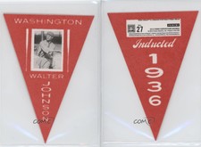 2013 Panini Cooperstown Collection Pennants Red Walter Johnson #27 HOF
