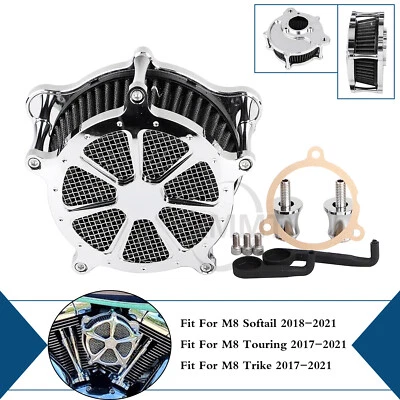Chrome Air Cleaner Intake Filter For Harley CVO Road Street Glide Special FLHXS Foto 1 de 4