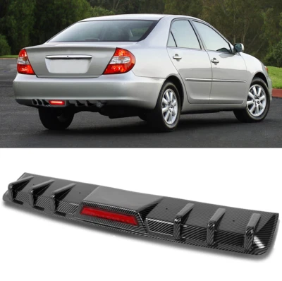 Labio de alerón difusor de parachoques trasero con luz de freno trasera LED para Toyota Camry 2002-06 Foto 1 de 4