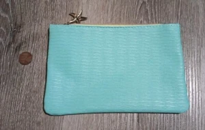 Borsa Glam Luglio 2022. Turchese con stelle marine dorate. Solo borsa trucco senza contenuto - Foto 1 di 2