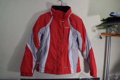 Spyder Ski Snowboard Winter Jacket Parka WOMENS 12 Red Gray White - Image 1 of 4