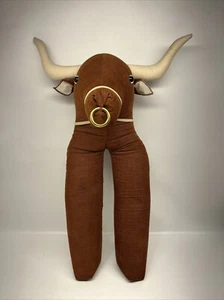 Vintage Corduroy Longhorn Bull Boot Shapers / Support 24” - Picture 1 of 9