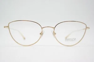 Brille Matsuda M3091 Gold Oval Brillengestell eyeglasses Neu - Picture 1 of 6