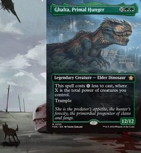 Ghalta, Primal Hunger DINOSAUR Commander Deck - MTG Ready-to-Play Green EDH Alt - Picture 1 of 12