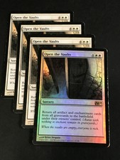 Playset of 4x Open the Vaults 1x FOIL, 3x Non-FOIL Light Play LP M10 Magic MTG