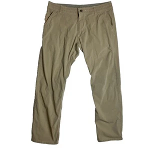Kuhl Slax Mens 38x29 Straight Leg Pants Tan Stretch Tag 36x30 - Picture 1 of 18