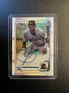 Lewin Diaz 2020 Bowman Chrome Mojo Refractor Auto - Picture 1 of 2
