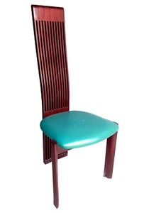 1 / 21 Stück Esszimmerstuhl PIETRO COSTANTINI / ELLO Italy Postmoderne - Bild 1 von 14