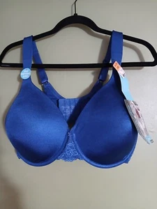 Vanity Fair Beautiful Benefits Women's Rusian navy Blue Underwire Bra Size 40DD - Picture 1 of 10