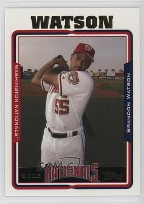 2005 Topps Washington Nationals Box Set Brandon Watson #33 - Image 1 of 2