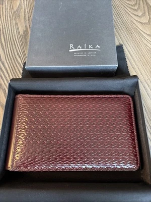 Álbum de fotos 60 de cuero de vaca Raika 4x6 nuevo en caja hecho a mano en EE. UU. tejido marrón Foto 1 de 4