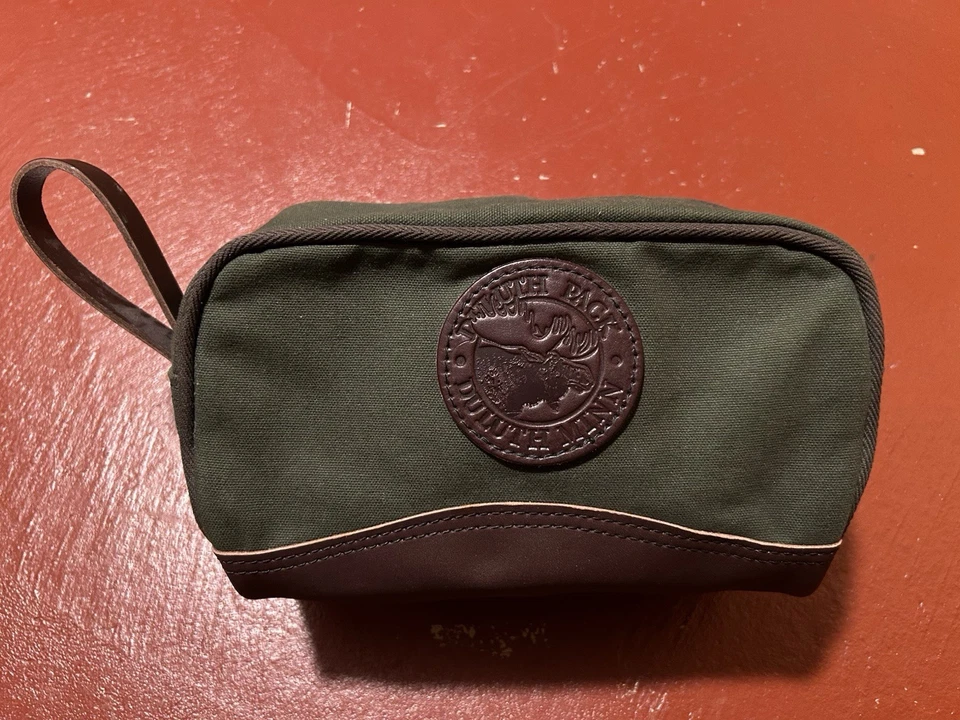 Duluth Pack Sportsman’s Kit Bolso Olive Drab Lona y Cuero Foto 1 de 4