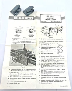New Old Stock Atlas Craftsman OEM 10"-12" Drehmaschine 10F-12 halb geteilte Muttern USA - Bild 1 von 10