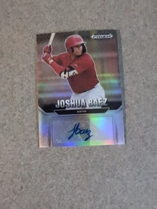 AUTO JOSHUA BAEZ RC 2022 Panini Prizm Draft Picks Refractor Insert No. AU-JB - Picture 1 of 2