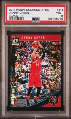 2018-19 Optic 黑色 Danny Green 1/1 PSA 9 完好猛龙锦标赛 1 年 1/1  — 第 1/2 张图片