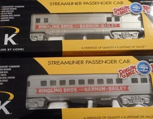 K-LINE BY LIONEL RINGLING BROS CIRCUS STREAMLINER 2 WAGEN PERSONEN SET 6-21234 ! - Bild 1 von 2