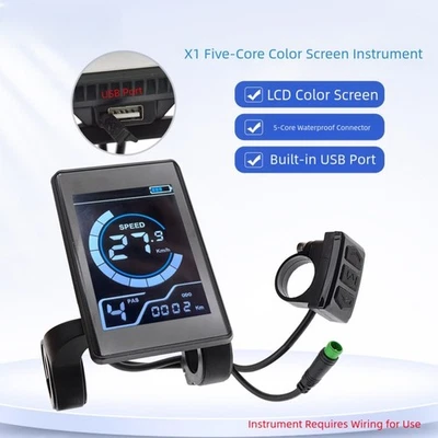 Clear Display E-bike LCD Display Easy Installation Rugged Construction - Image 1 of 4